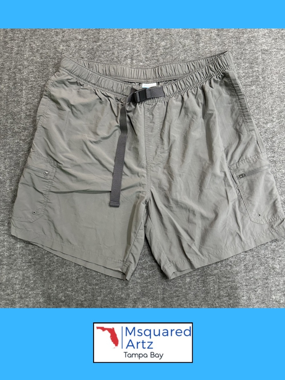 Columbia PFG Backcast III Water Shorts Gray XXL Fishing Swim Trunks